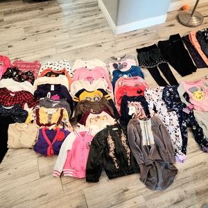 2T Girl | Long Sleeve | Leggings | Winter Clothes | 60 piece Bundle